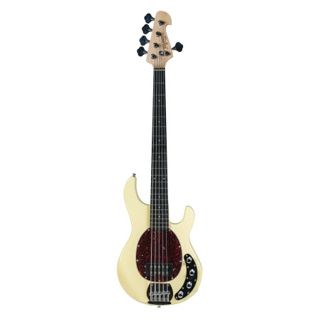 Bajo Eléctrico 5 Cuerdas Tagima TBM-5 Olympic White Pickguard Tortoise | GuitarLab