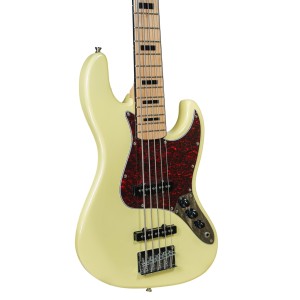Bajo Eléctrico 5 Cuerdas Tagima TJB-5 Olympic White Pickguard Tortoise | GuitarLab