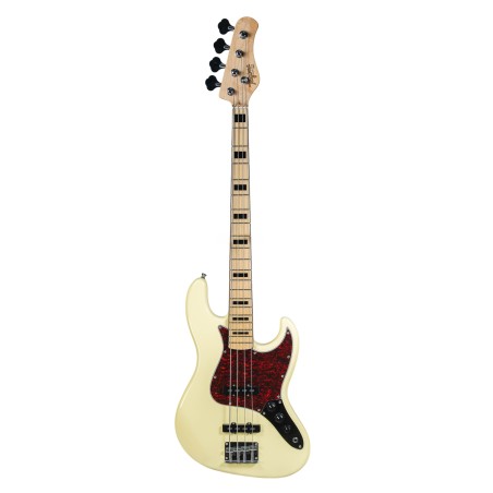 Bajo Eléctrico 4 Cuerdas Tagima TJB-4 Olympic White Pickguard Tortoise | GuitarLab