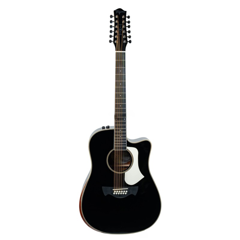 Guitarra Electroacústica 12 Cuerdas Tagima Sierreña XII EQ BK | GuitarLab