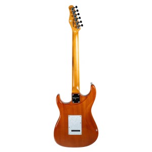 Guitarra Eléctrica Tagima Stella DW Transparent Amber Pickguard Pearl White | GuitarLab