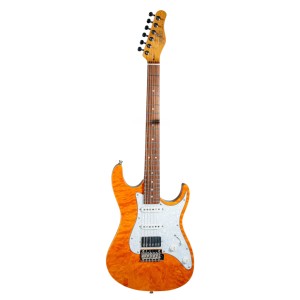 Guitarra Eléctrica Tagima Stella DW Transparent Amber Pickguard Pearl White | GuitarLab