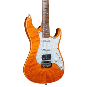 Guitarra Eléctrica Tagima Stella DW Transparent Amber Pickguard Pearl White | GuitarLab